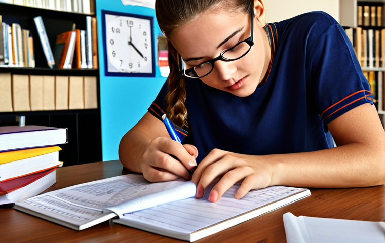 **Image Prompt:** A person studying diligently, surrounded by books and study materials, with a visible time table and notes, feeling positive and confident about their gas certificate exam preparation.