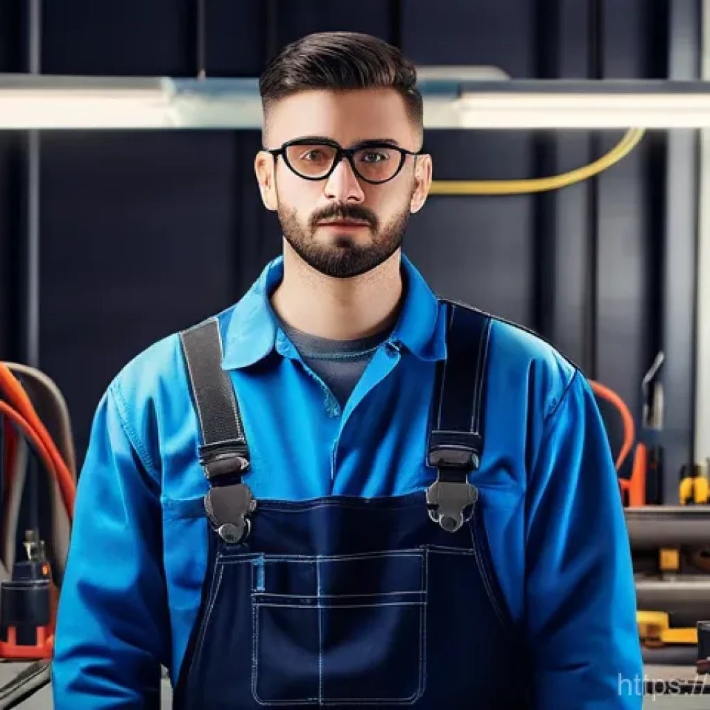 가스 자격증 실기 채점 기준 분석 - **Prompt 1: A Diligent Gas Technician at Work**
    "A male gas technician, in his late 20s to early...