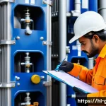 가스 자격증과 관련된 법령 해설 - A professional Indian gas technician wearing certified safety gear including a helmet, gloves, and p...